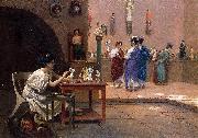 Jean Leon Gerome Painting Breathes Life into Sculpture oil on canvas